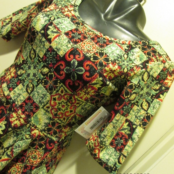 LULAROE dress with skater skirt, size MED, NWT - Picture 3 of 5